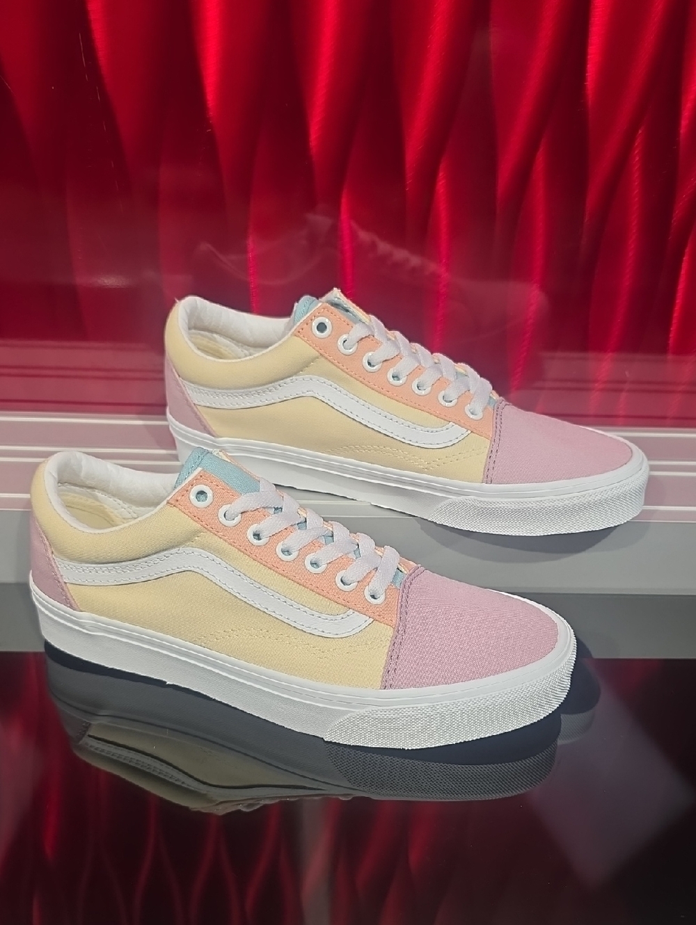 Vans Old Skool Pastel Block True White Men’s 6.5 Women’s 8 New With Box